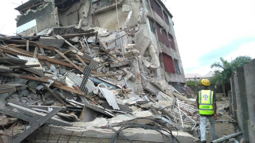 NEMA says death toll hits five in Lagos building collapse