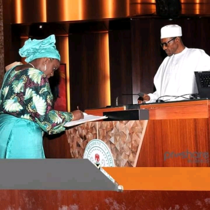 Ex-finance minister Kemi Adeosun mourns late President Muhammadu Buhari